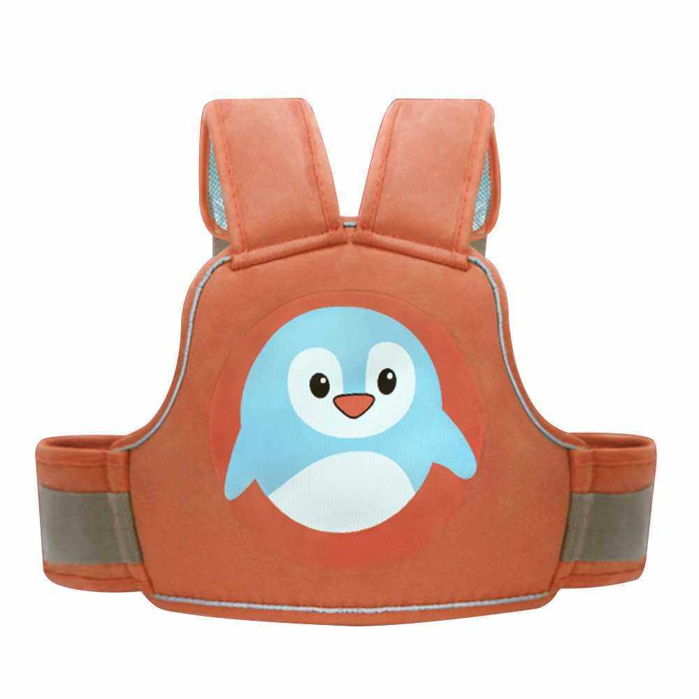 Portable Prevent Falls Adjustable Protective Belt Children Safe Riding Belt Electric Motorcycle Strap (Orange)