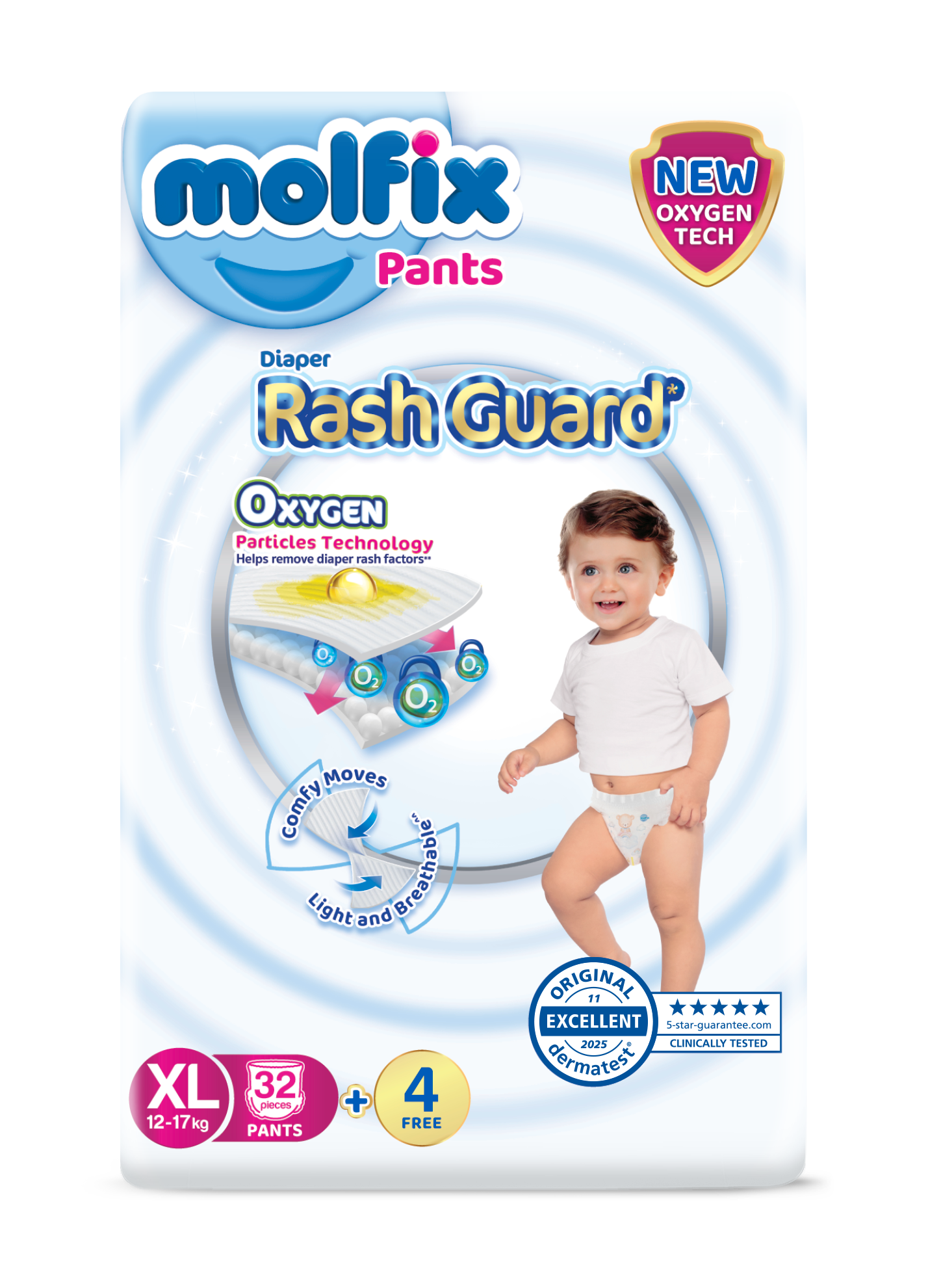 Molfix Rash Guard Pants (M48/L42/XL36/XXL32) (4 Packs)