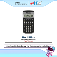 Texas Instruments Financial Calculator BA II Plus Time Value of Money NPV IRR for Finance Exam & Business 10-Digit LCD