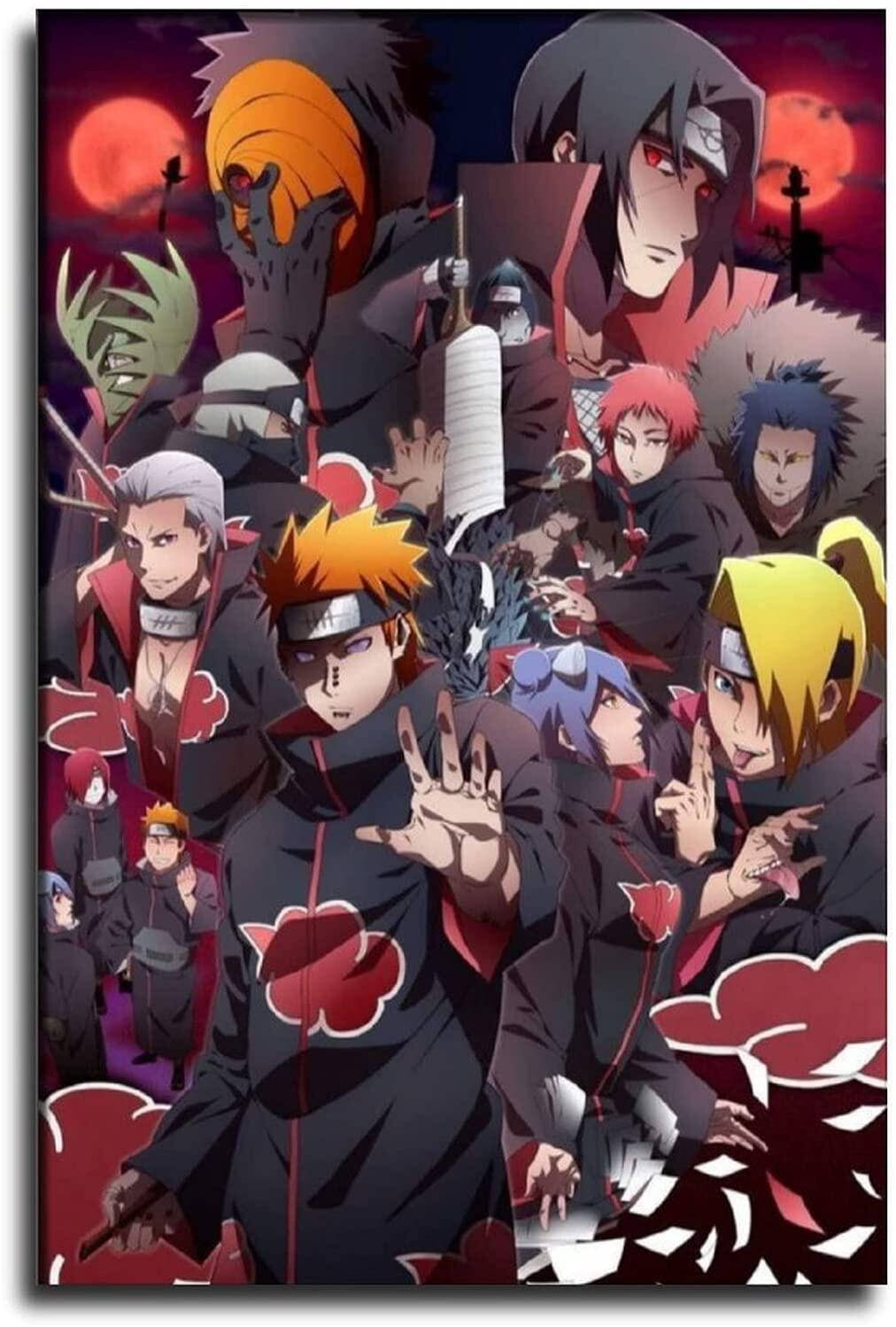 Quadro Decorativo Poste Minato Namikaze Naruto Classico