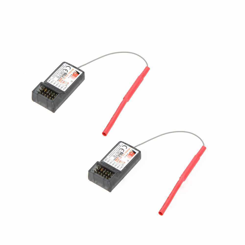 2 Pcs Original FlySky FS-R6B 2.4Ghz 6CH Receiver for FlySky TH9X FS-CT6B FS-T6 Transmitter (Standard