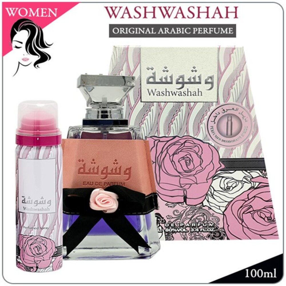 WASHWASHAH - ORIGINAL ARABIC PERFUME EDP BY LATTAFA DUBAI FOR WOMEN FRAGRANCE FRUITY SCENT READY STOCK