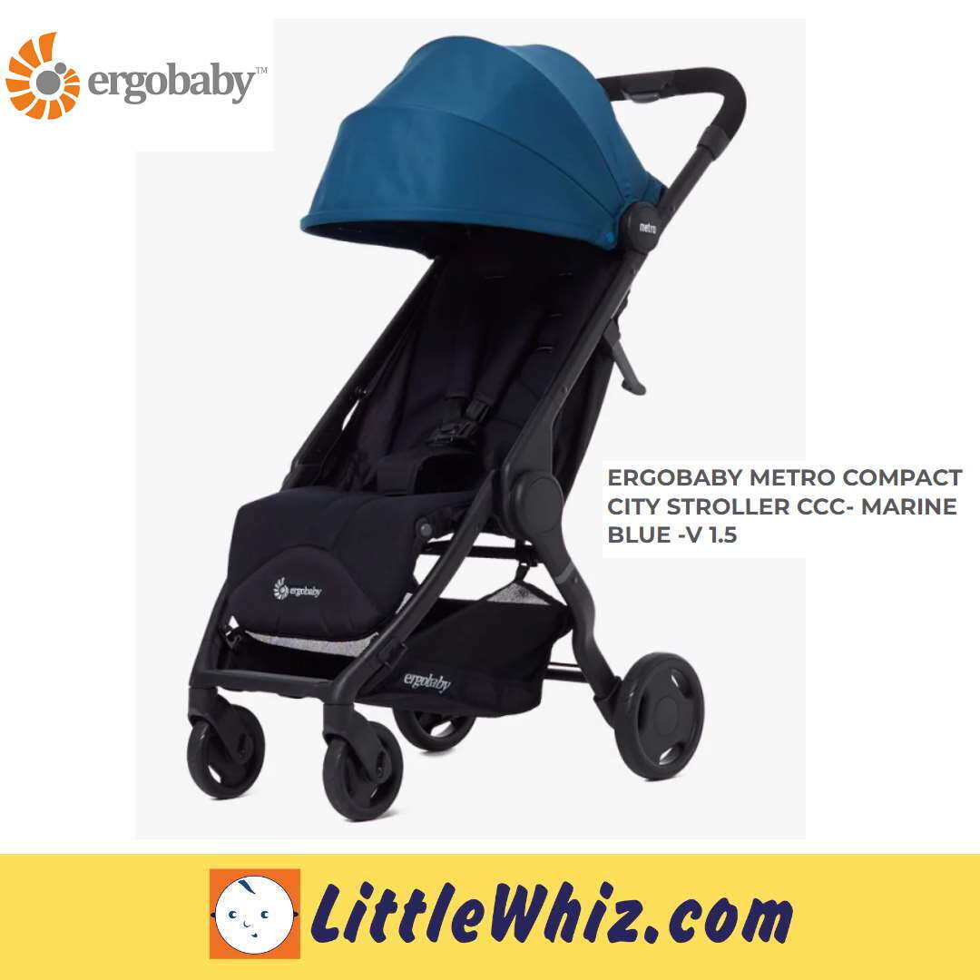 Ergobaby: Metro Compact City Stroller CCC - V 1.5 | Plum | Marine Blue | Warranty 1 Year