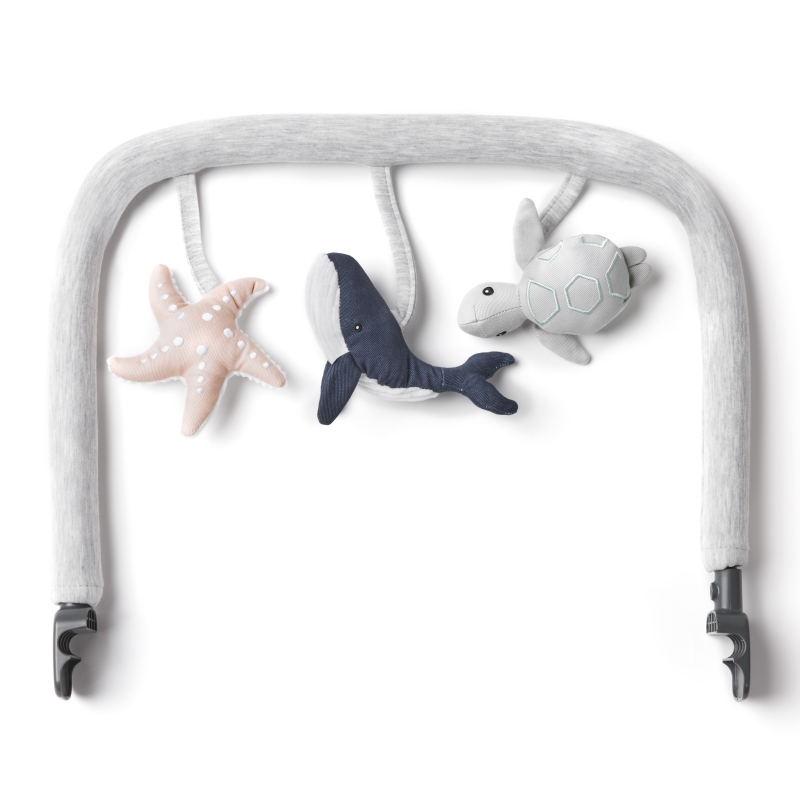 Evolve 3 in 1 Bouncer Toy Bar - Ocean Wonders Light Grey