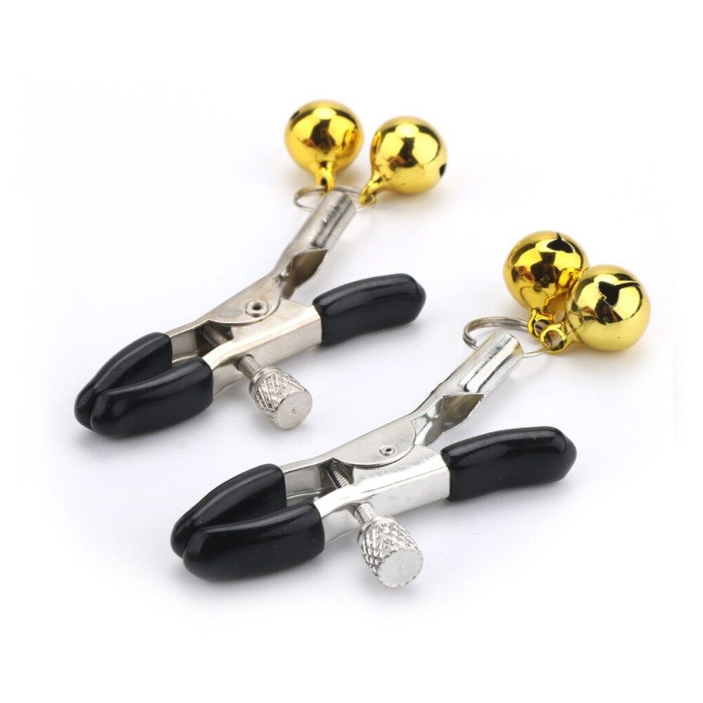 Female Seks Nipple Clips With Bells Chains Rings Labia Nipple Clamps Bondage BDSM Adult Toys