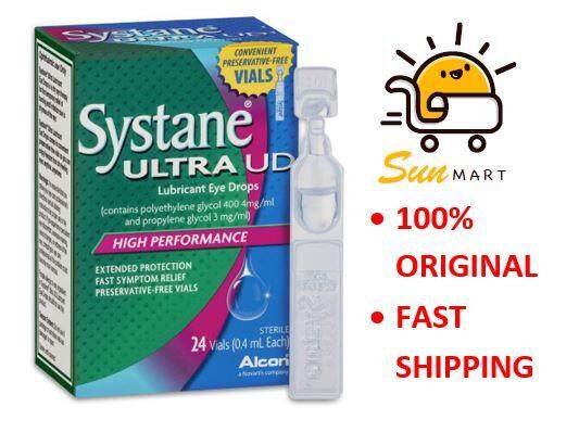 Alcon Systane ULTRA Lubricant Eye Drops 24 vials x 0.5ml