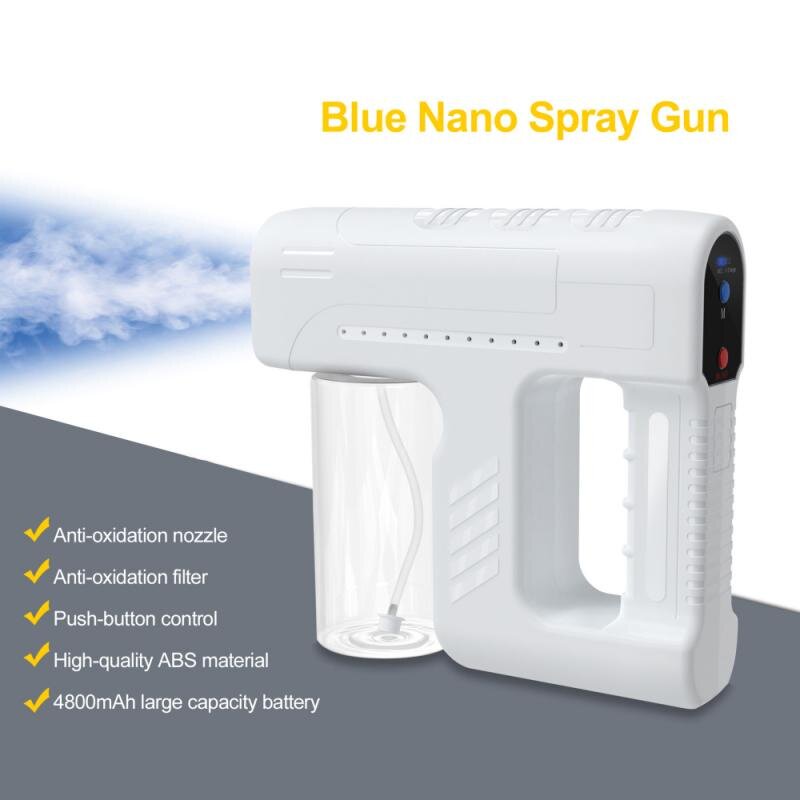 [Ready Stock ] K5 nano spray Machine blue light disinfection sprayer rechargeable Sprayer 380ml only Nano spray gun
