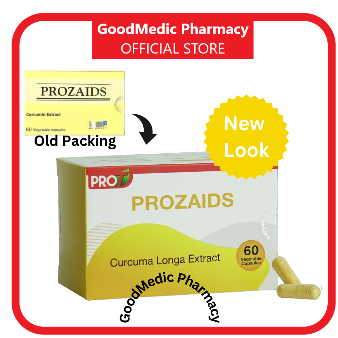 Prozaids 480mg vegetable curcumin capsule 60s