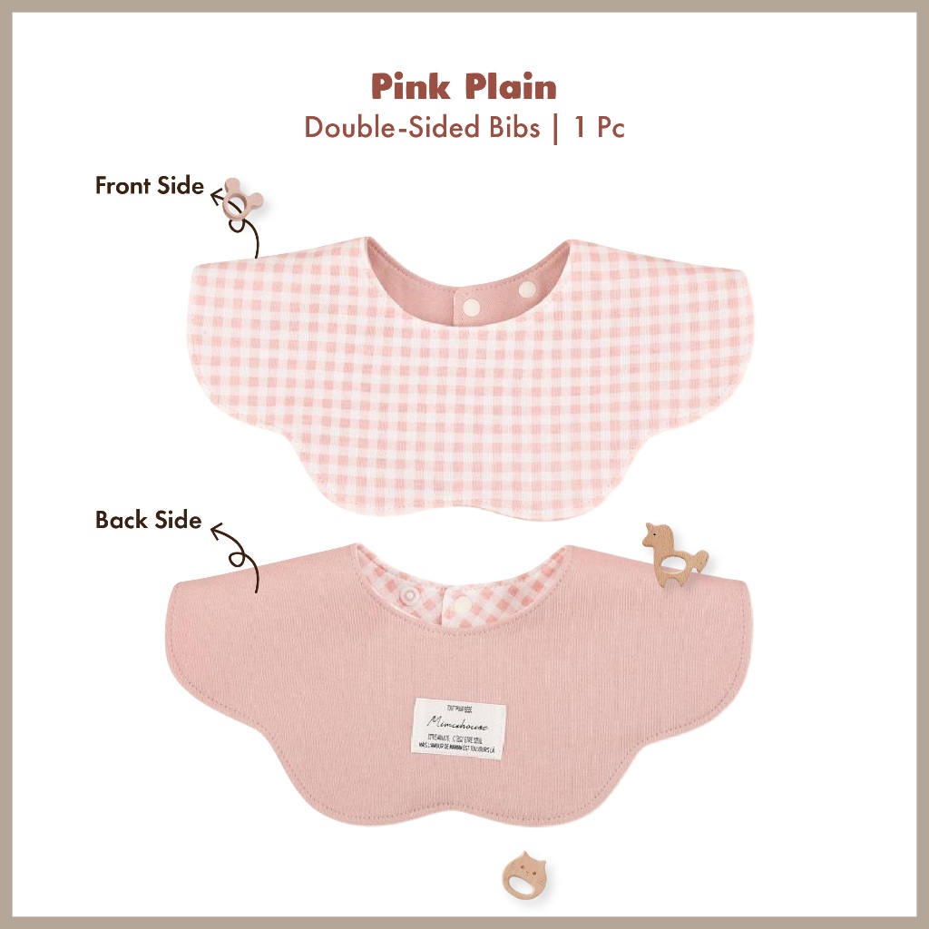 Day One 🍃 0-3 Years Baby U-Shape Bib Soft Cotton Tuala Air Liur Newborn & Kanak-Kanak
