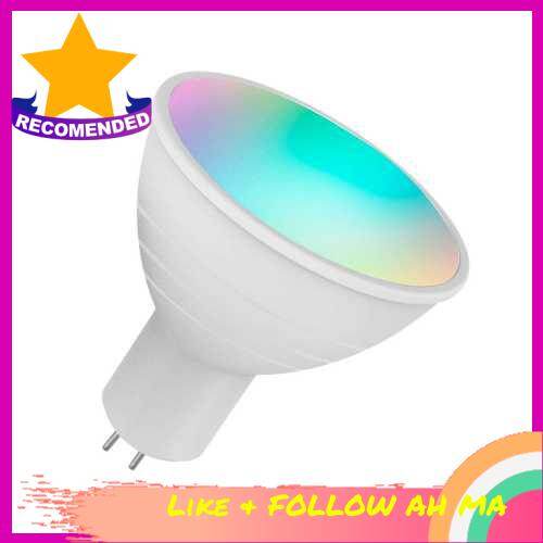 BEST SELLER GU10 WiFi Intelligent Light Bulb RGBW 6W LEDs Dimmable Lamp Cup Compatible with-Alexa&Go