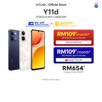 【Promo Price】vivo Y11d 4G | 4/6 GB RAM + 128 GB ROM | 6500 mAh + 44w FlashCharge | SGS 5-star Drop Resistance Military-Grade Durability Certification | 6.745 Eyecare Display + 1200 Nits Sunlight Display | IP65 Dust & Water Resistance | AI Tools