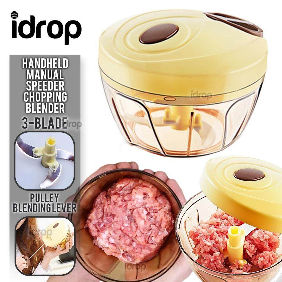 idrop Handheld Manual Speeder Chopping Blender for Vegetables & Meat / Pengisar Makanan Daging & Sayur