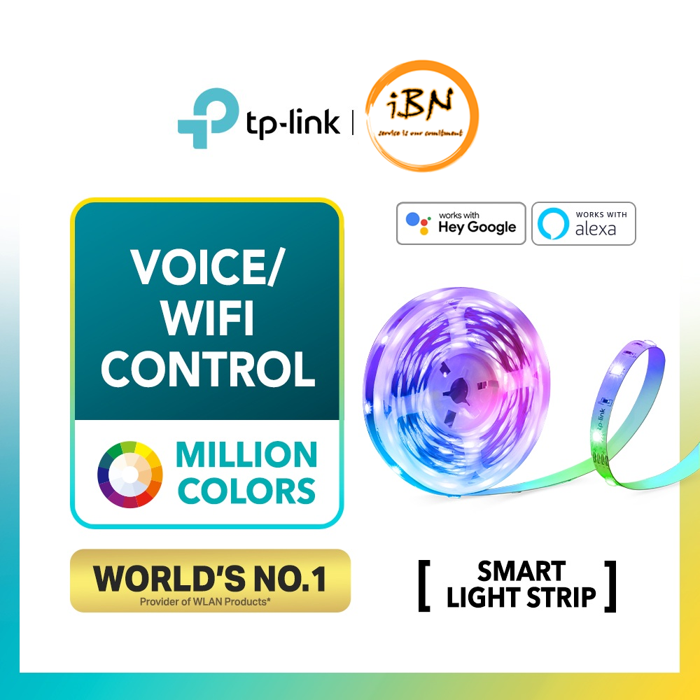 TP-Link LED Smart WiFi Light Strip, RGB Million Color Running Lights (Remote/Voice Control)Tapo L900-5 L900 L920 L930 @ IBN