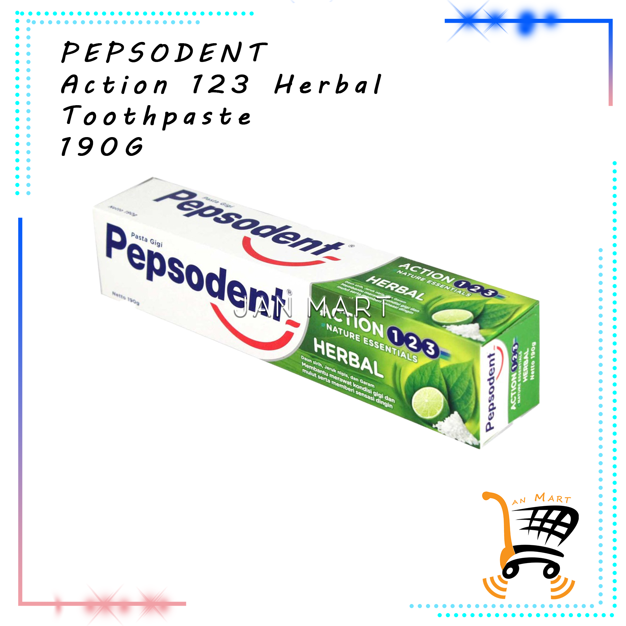 PEPSODENT Anti Cavity Herbal Toothpaste 190G