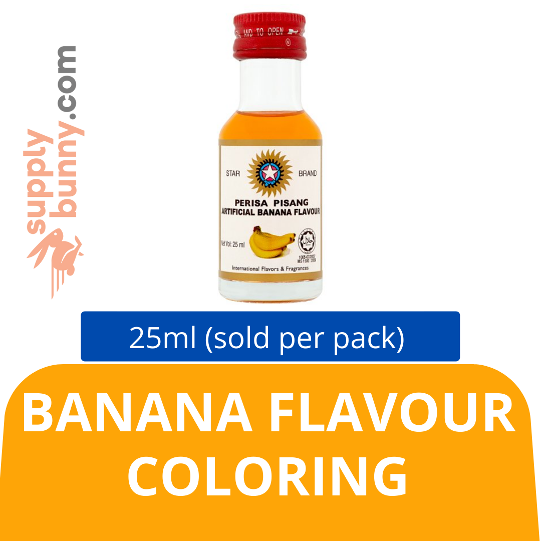Banana Flavour Coloring 25ml (sold per bottle) 食用色素(香蕉味) PJ Grocer Pewarna Perisa Pisang