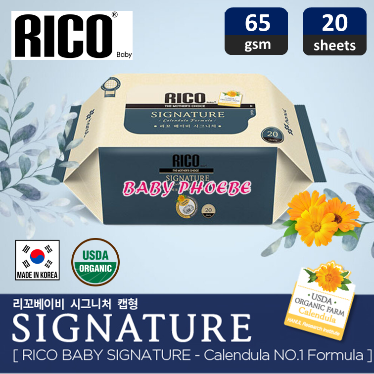 Rico Baby Wipes Wet Tissue Premium / Agabom Ultra Thick Baby Wipes Tisu Basah Bayi Korea / Rico Signature Premium Sensitive Sanitizer Baby Products