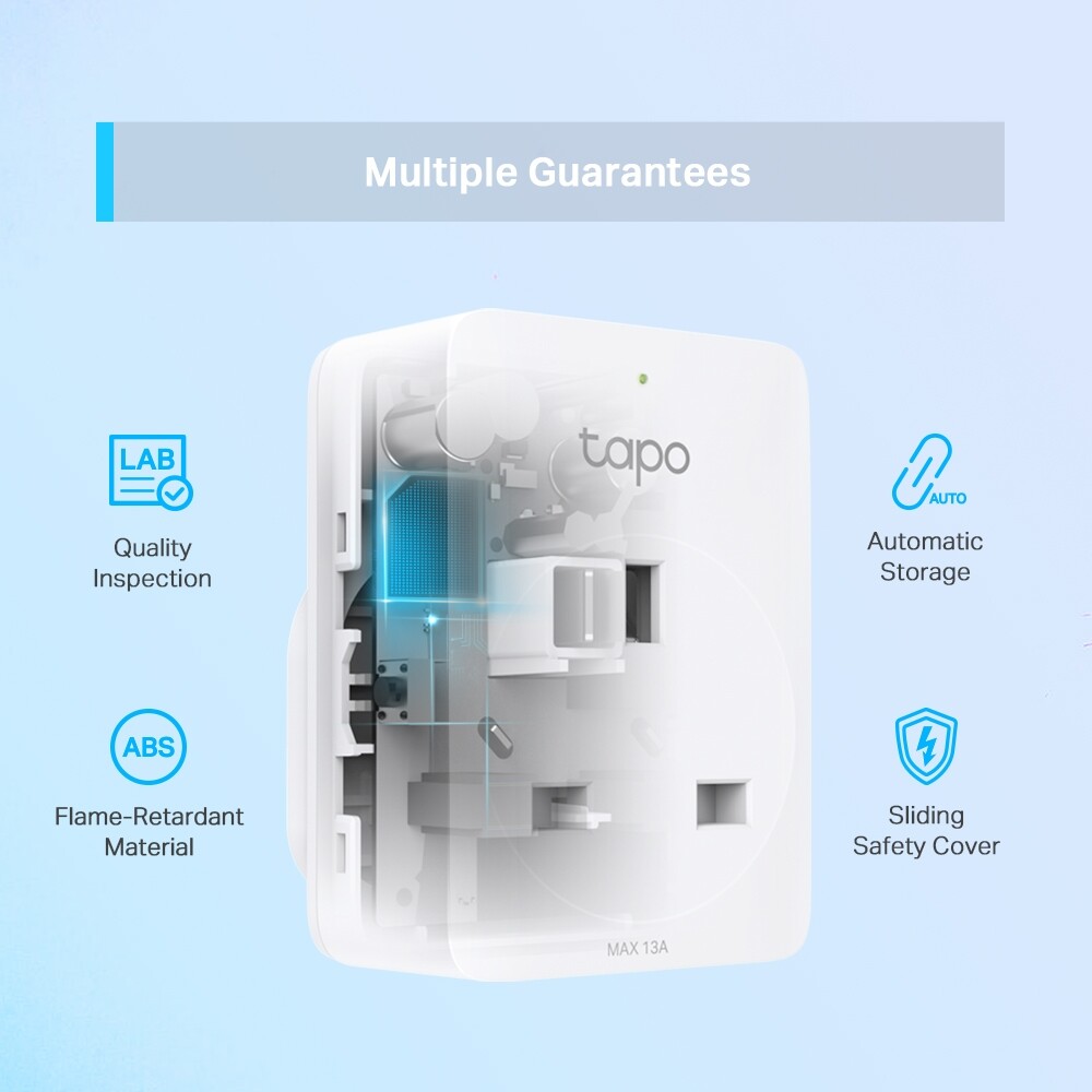 TP-Link Tapo P110 Mini Smart Wi-Fi Socket/Plug(Surpport Energy Monitoring, Remote/Voice control, Schedule, etc.)