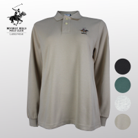 BHPC BHP01384 Women Polo Wanita Cotton Lengan Panjang | Embroidered Logo Casual Shirt S-3XL