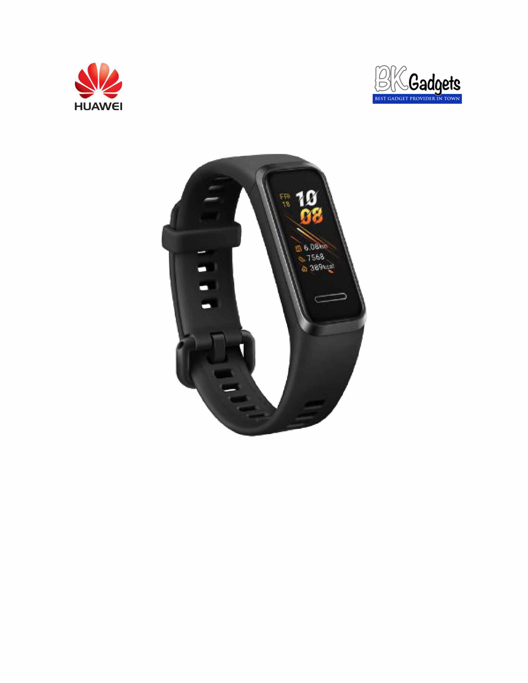HUAWEI BAND 4 Color Screen Smart Wristband Wearable Fitness Tracker [ Meteorite Black ]