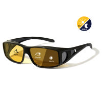 Cyxus sunglasses polarized sunglasses for men wraparound  fit Over Light Glasses men PC Frame  Myopia Presbyopia Outdoor Sports Cycling One Glasses Dual Use Unisex 1304
