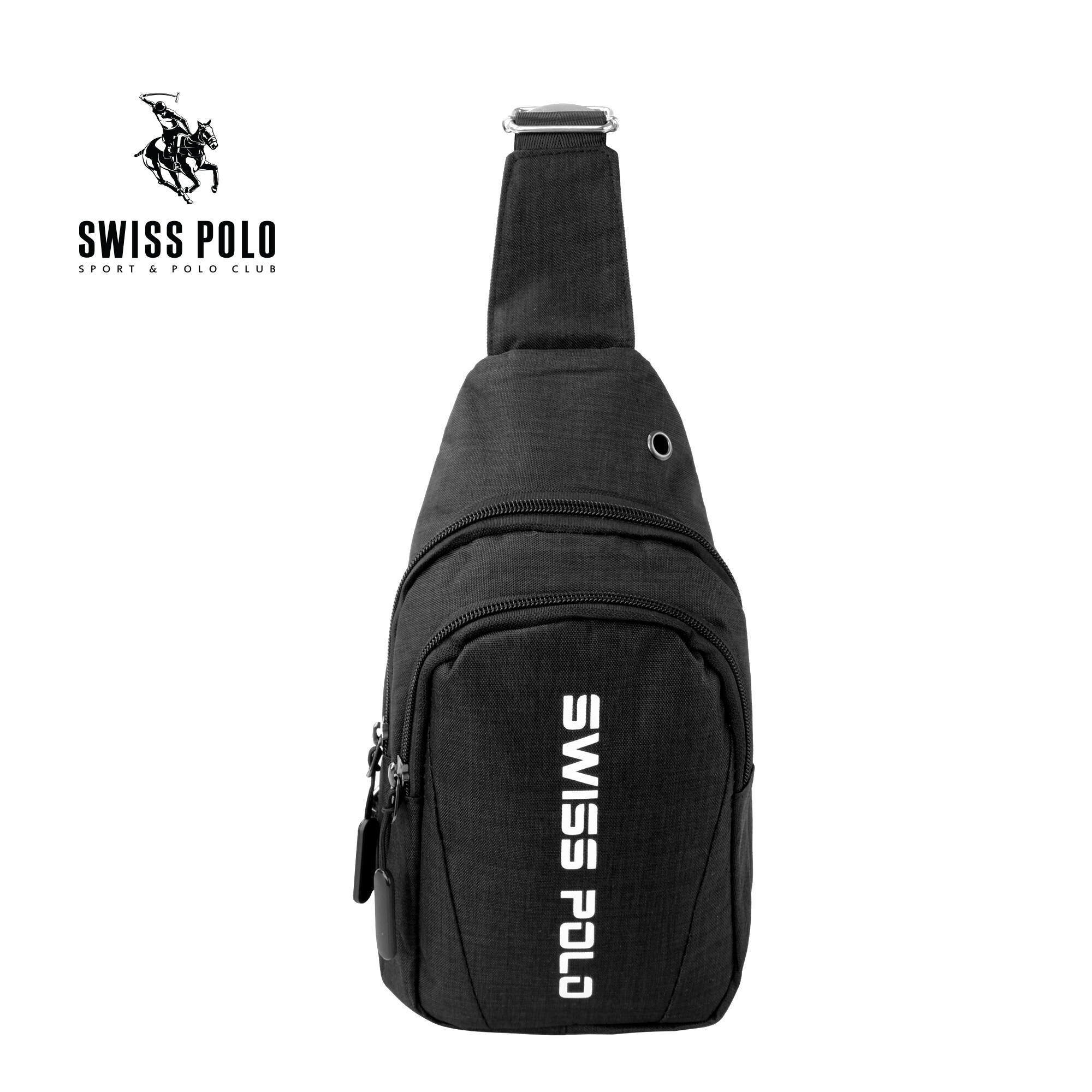 SWISS POLO Chest Bag SWY 245-1 BLACK