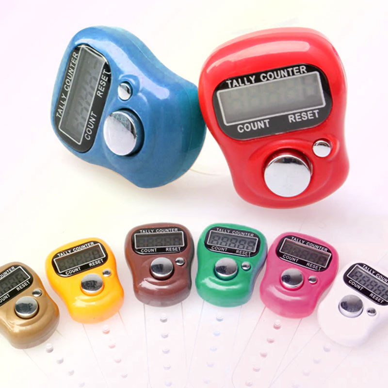 Mini Stitch Marker And Row Finger Counter LCD Electronic Digital Tally Counter For Sewing Knittin Tool
