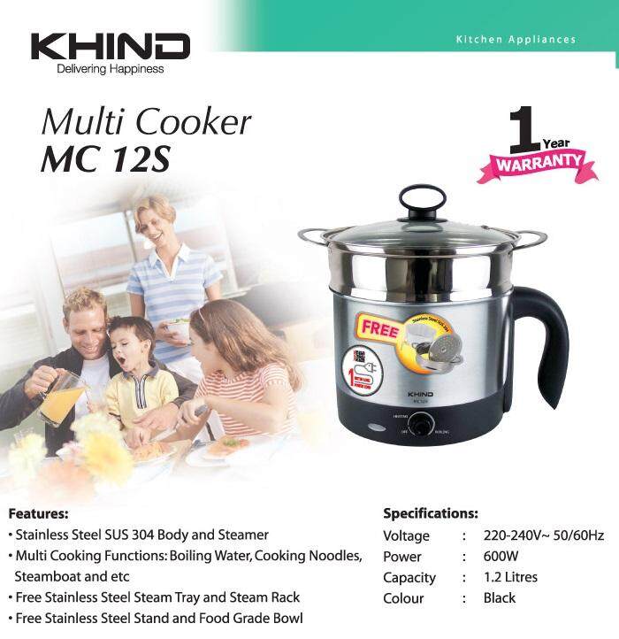 Khind multi best sale cooker mc50d