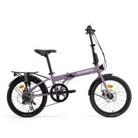 【Arrive In 3 Days】ROCKBROS 20 Inch Foldable Bike Shimano 7 Speed Disc Brake Urban Commuter Bicycle Compact City Cycling Bike for Adult Student-Gift Chair
