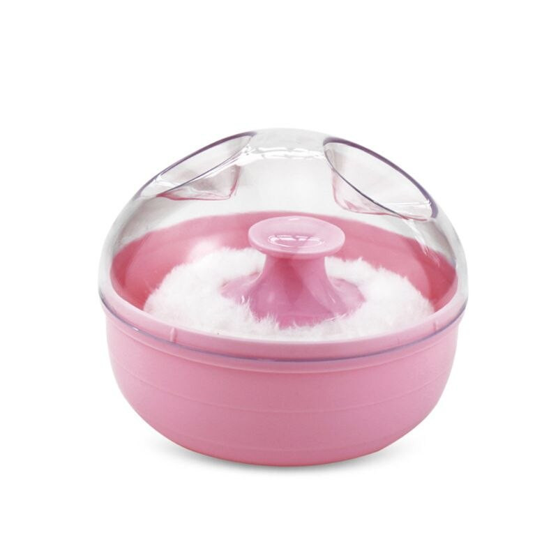EZYLITTLES Portable Baby Powder Puff Sponge Container Case Box Baby Useful Supply Talcum Powder Puff