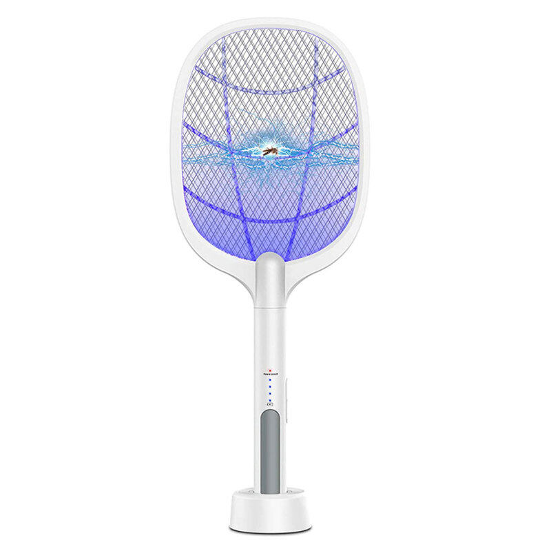 2 in 1 Electric Swatter Bug Zapper Mosquito Racket LED Fly Killer USB Rechargeable Portable Insect Racket Pest Control Pemukul Nyamuk Eletrik 電蚊拍