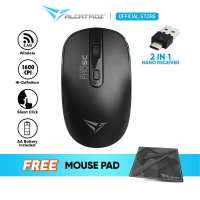 Alcatroz AirMouse Pro 5C Silent Click Wireless Mouse | 2.4G Wireless | Type C Connector | 1600 CPI | Free Mouse Mat
