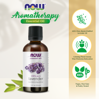 NOW Lavender Essential Oils (59ml) - Soothing Normalizing Steam Distilled 100% Pure Vegan