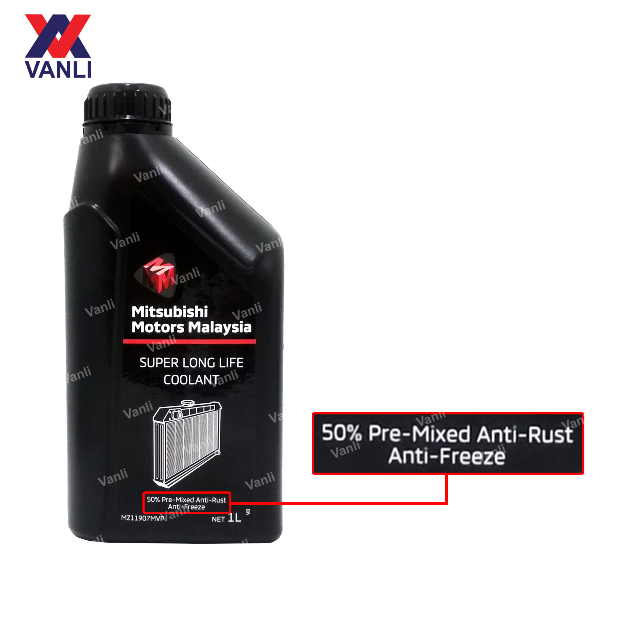 Mitsubishi Super Long Life Coolant 1 Liter - 50% Pre-Mixed (Green ...