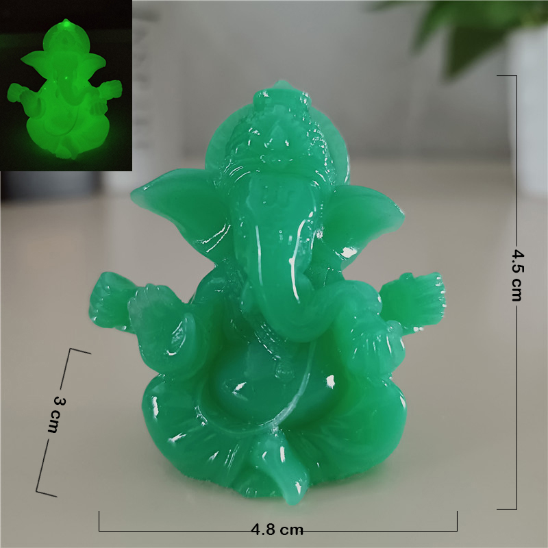 Golden Lord Ganesha Statue Buddha Figurines Sculptures Feng Shui Home Decoration Ornaments