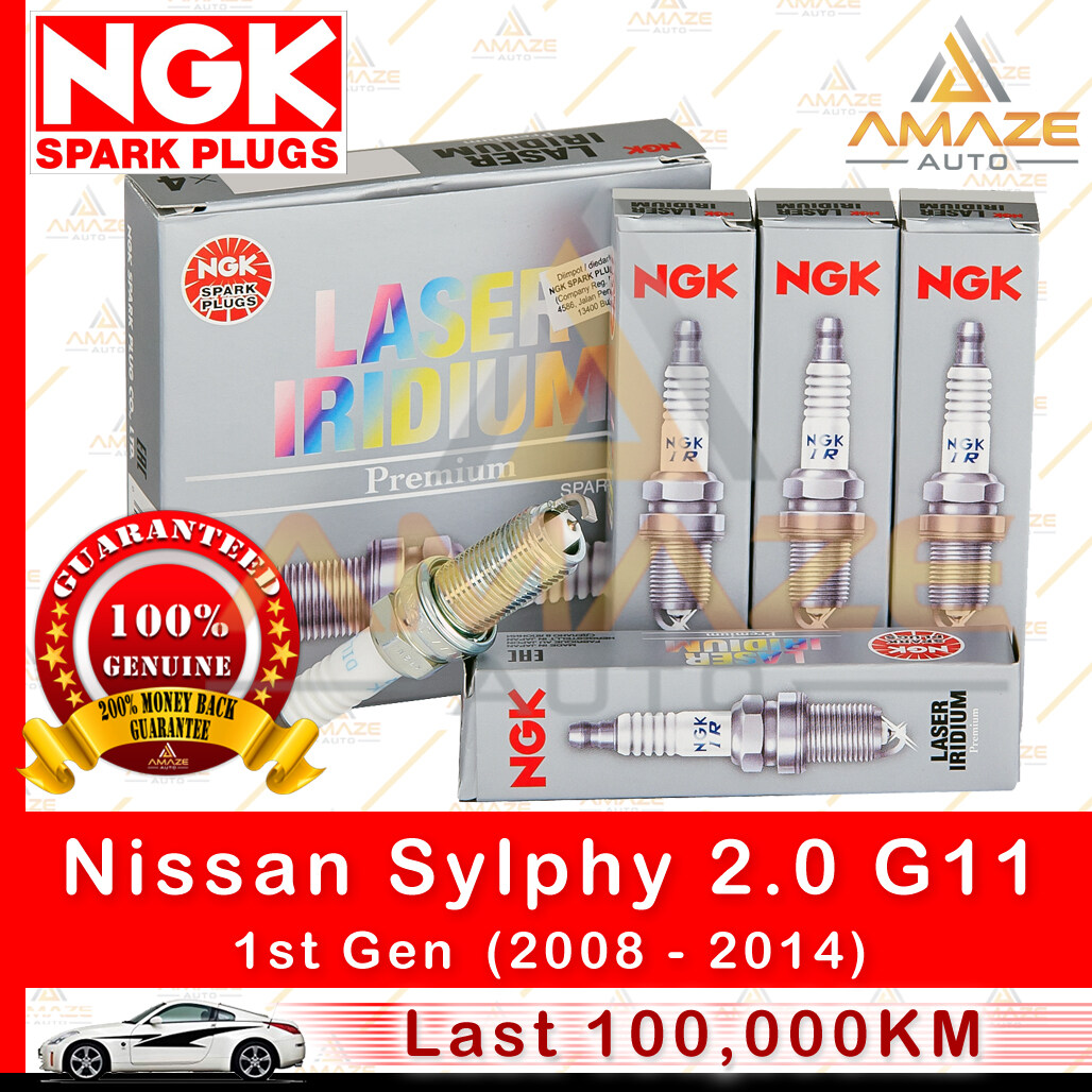 NGK Laser Iridium Spark Plug for Nissan Sylphy 2.0 G11 (1st Gen) - Longest Usage life and high performance