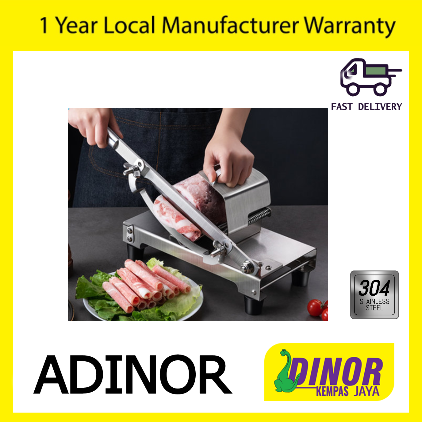 ADINOR TERUISI Meat Slicer Manual 0.25mm -25 mm GJ6601