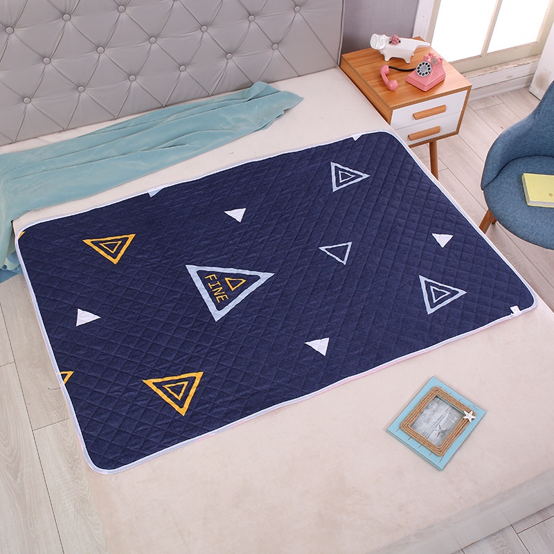 【Ready Stock】Baby Waterproof Diaper Urine Mat Infant Mattress Cartoon Urine Pad Kid Washable Reusable Double Sided Diaper Pad