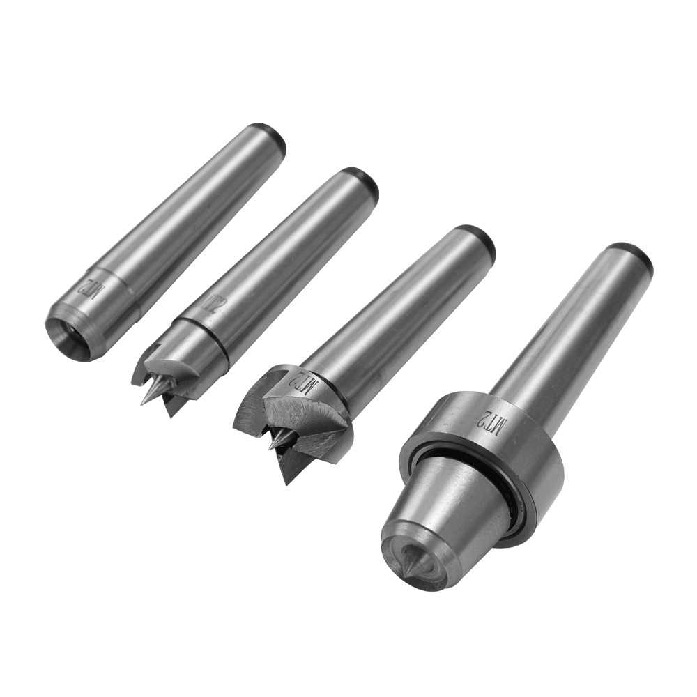 thumbnail image 2 of 4-Piece MT2 Wood Lathe Live Center Set With Spur, Cup, And Driver For Precision Turning 2 of 12