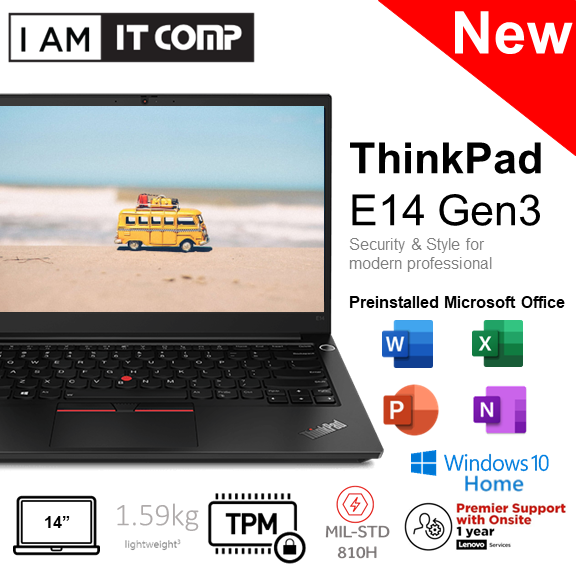 Lenovo ThinkPad E14 Gen 3 20Y7S02700 / 20Y7S03800 14" FHD Laptop ( Ryzen5,Ryzen7/8GB/512GB SSD/H&S/W