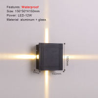 SUNMEIYI Outdoor Waterproof LED Lamp Aluminum Wall Lamp Porch Staircase Corridor Living Room Bedroom Light for Home Hotel Decorative