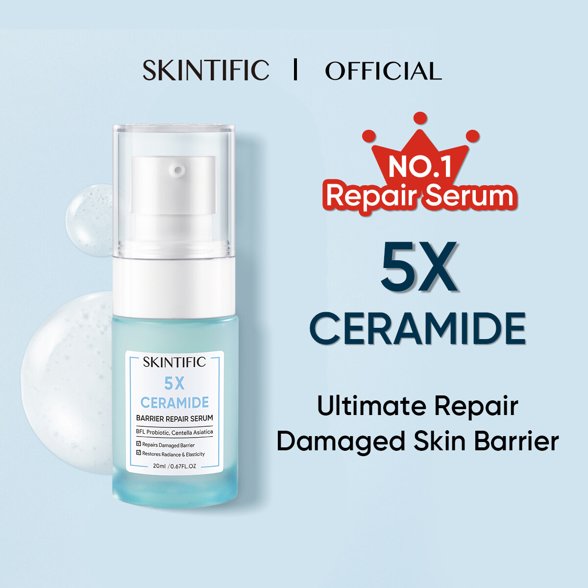 Skintific Moisture Gel & Serum セット SKINTIFIC Set 2 Item AHA BHA PHA LHA Peeling Solution 30ml +
