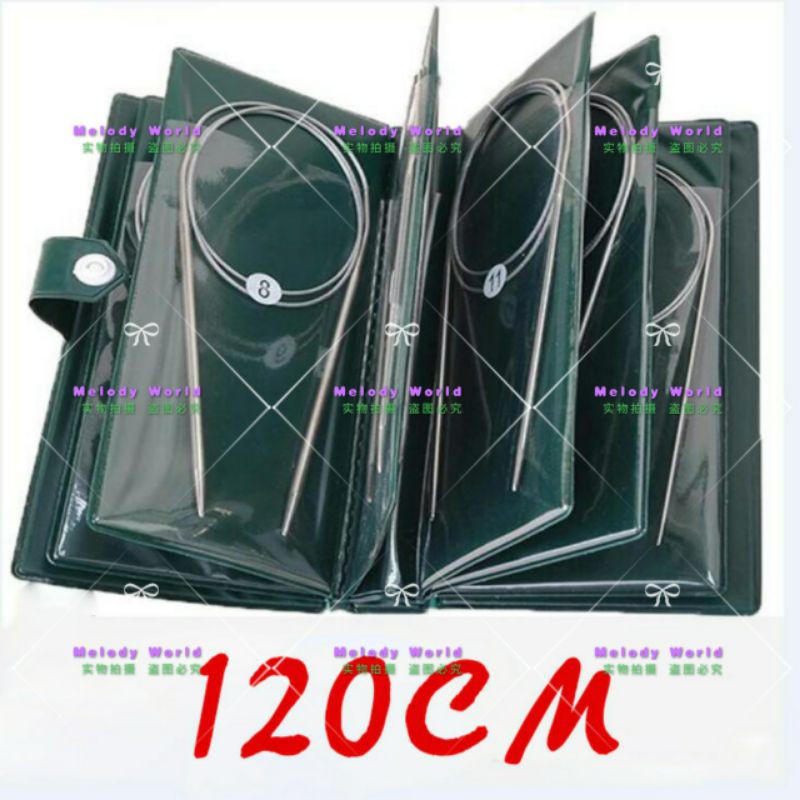 Msia Stock🥢Steel Knitting needle circular needle set 棒针环针套装