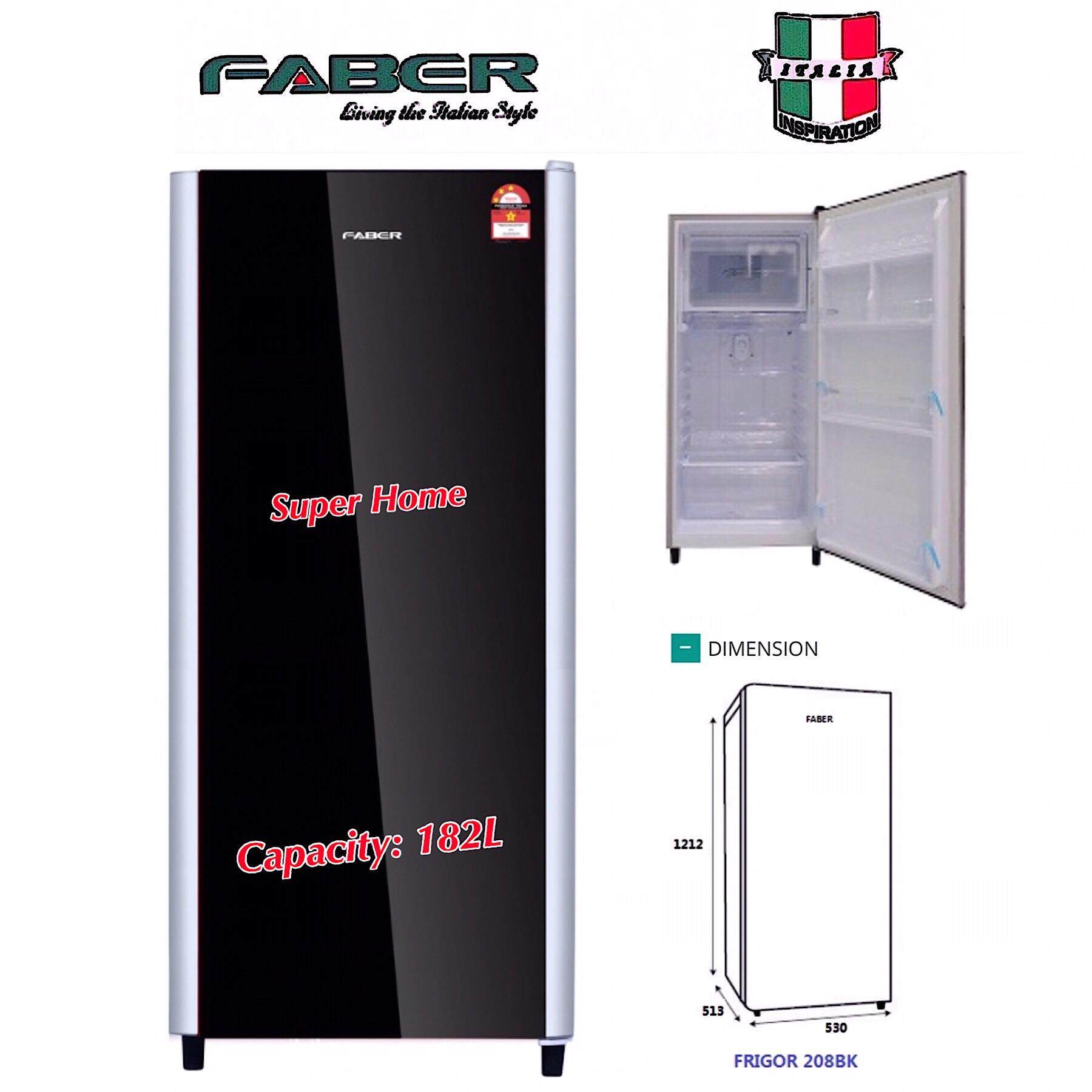 Price List Peti Sejuk Faber FRIGOR 208 BK Single Door / 1 Door Energy Save 182L Fridge / Refrigerator With Glass Door Furnishing Terkini Price List Peti Sejuk Faber FRIGOR 208 BK Single Door / 1 Door Energy Save 182L Fridge / Refrigerator With Glass Door Furnishing Terkini