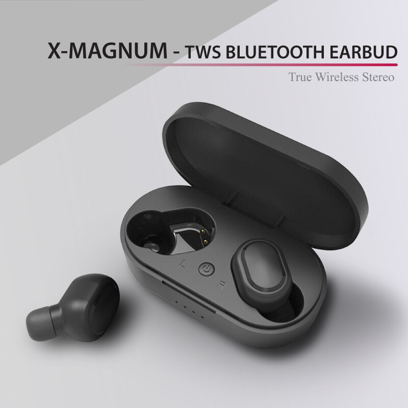 X-Magnum - TWS Bluetooth Earphone with Portable Charging Box - FREE Customised Individual Name