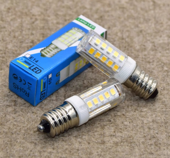 220V 3W E12 E14 LED Fridge Bulb Freezer Lamps Daylight & Warm White Cooker Hood Oven