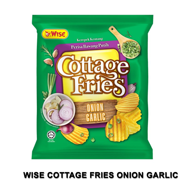 Wise Cottage Fries Onion Garlic Potato Chips 60G