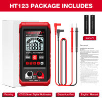 【From Selangor】HABOTEST HT123/HT109L Auto Ranging Digital Smart Multimeter AC/DC Voltage Resistance Continuity Test NCV Multimeter LCD Backlight With Protective Case
