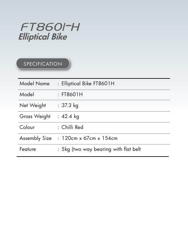 [FREE Shipping] GINTELL Elliptical Fitness Bike
