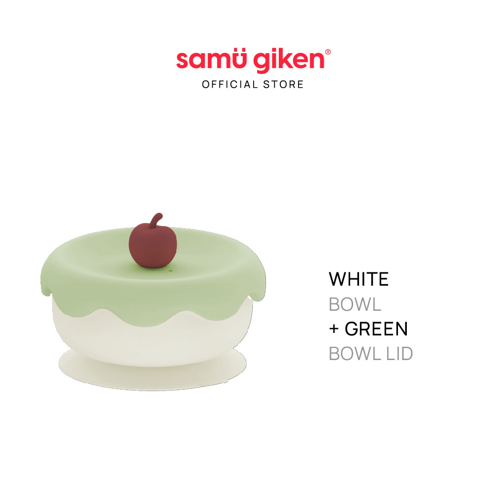 Samu Giken Baby Cherry Sillicone Bowl Set | Set Mangkuk Pemakanan Ceri Silikon Bayi