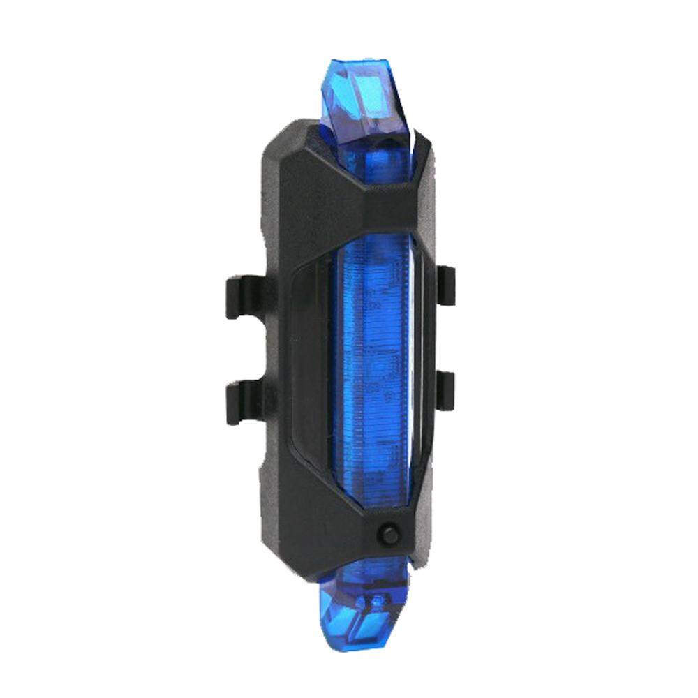 USB charging water proof rear light rechargeable lighting lampu basikal (blue)